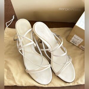 Sergio Rossi Ivory Strappy Heels